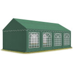 Carpasol - toolport 4x8 m tente de rception / barnum vert fonc toile de haute qualit pvc 700 n economy ...