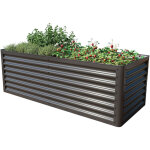 Toolport - primeyard carr potager surlev luca, acier, anthracite 180x75x60 cm