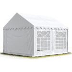 Toolport - tente de rception / barnum 3x5 m - ignifugee blanc toile de haute qualit pvc 700 n economy ...