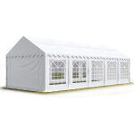 Toolport tente de réception / barnum 4x10 m - ignifugee blanc toile de haute qualité pvc 700 n economy ... Toolport tente de réception / barnum 4x10 m - ignifugee blanc toile de haute qualité pvc 700 n economy ...