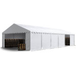 Carpasol - toolport tente de stockage 6x12 m abri bâche pvc 700 n imperméable blanc Carpasol - toolport tente de stockage 6x12 m abri bâche pvc 700 n imperméable blanc