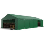 Toolport tente de stockage 6x12 m bâches en pvc 750 n vert foncé imperméable avec cadre de sol Toolport tente de stockage 6x12 m bâches en pvc 750 n vert foncé imperméable avec cadre de sol