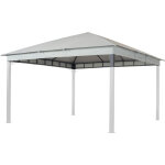 Toit de rechange pour tonnelle de jardin toolport sunset premium 04x04, gris perle