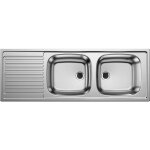 Top ezs - �vier, 124x44 cm, inox 500374 - blanco