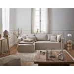 Bestmobilier - topaze - canap� d'angle r�versible - 4 places - convertible avec coffre - en tissu