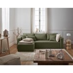 Bestmobilier - topaze - canap� d'angle r�versible - 4 places - convertible avec coffre - en tissu