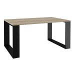 Hucoco - alada - table basse rectangulaire style industriel - 90x58x50 cm - table à café - aspect bois ... Hucoco - alada - table basse rectangulaire style industriel - 90x58x50 cm - table à café - aspect bois ...