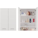 Topeshop - armoire pour lave - linge pola mini / dd, blanc