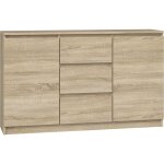 Cazar commode moderne 2 portes + 3 tiroirs chambre / salon / bureau dimensions : 75x120x40 design minimaliste ... Cazar commode moderne 2 portes + 3 tiroirs chambre / salon / bureau dimensions : 75x120x40 design minimaliste ...