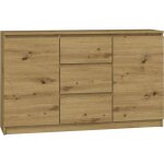 Cazar commode moderne 2 portes + 3 tiroirs chambre / salon / bureau dimensions : 75x120x40 design minimaliste ... Cazar commode moderne 2 portes + 3 tiroirs chambre / salon / bureau dimensions : 75x120x40 design minimaliste ...