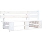 Torana - banc d'angle palette de bois blanc