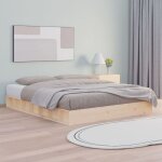Cadre de lit sans matelas 180x200 cm bois massif Cadre de lit sans matelas 180x200 cm bois massif
