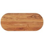 Dessus de table 120x50x2, 5 cm ovale bois massif d'acacia Dessus de table 120x50x2, 5 cm ovale bois massif d'acacia
