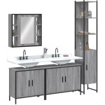 Torana - ensemble d'armoires de salle de bain 4 pcs gris Torana - ensemble d'armoires de salle de bain 4 pcs gris