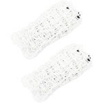 Torana - filets � foin 2 pcs rectangulaire blanc 100x90 cm pp