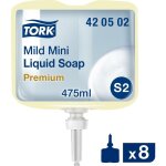 Le sanitaire - tork mild mini 420502 savon liquide 475 ml 8 pc(s) a805612