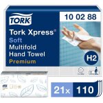 Tork - xpress essuie - mains interfolies doux blancs h2, premium, 2 plis, quickdry, 21 x 110 feuilles, ... Tork - xpress essuie - mains interfolies doux blancs h2, premium, 2 plis, quickdry, 21 x 110 feuilles, ...