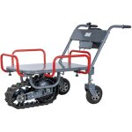 Torros - brouette �lectrique � plateau 150kg sur chenille avec roues et skis erp150
