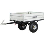 Torros - remorque simple essieu 350kg benne galvanis�e basculante 1200x850x300 mm ahr350b