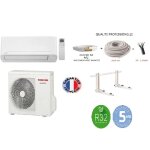 Toshiba - pack climatiseur réversible mono - split naka 1, 5 kw 15m2 + kit 7 mètres de pose complet Toshiba - pack climatiseur réversible mono - split naka 1, 5 kw 15m2 + kit 7 mètres de pose complet