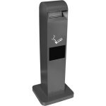 Jvd - totem cendrier 2l + poubelle 8l sur pied - matriel professionnel