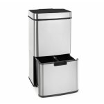Klarstein - touchless poubelle avec capteur 72 litres 4 bacs abs pp & inox