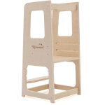 Robincool - tour d'apprentissage montessori evolutive 40x44x90 cm en bois �co avec hauteur r�glable et ...