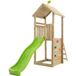 Tp toys - tour de jeux skywood plateforme - toboggan - bac � sable - mur d'escalade - bois fsc� h270 ...