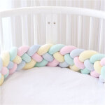 Tour de lit 3m 4 tissage bebe coussin serpent tresse pare - chocs protection en velours tour de lit pepiniere ...