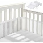 Tour de lit 4 c�t�s tour de lit lit b�b� cradle protector baby respirant anti - collisio pour la maison ...
