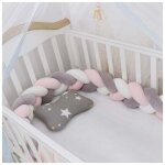 Promotion tour de lit b�b�?1. 5m tour de lit coussin serpent coussin tresse pare - chocs velours protection ...