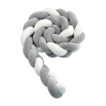 Tour de lit b�b� - 3 tissage b�b� coussin serpent tress� pare - choc velours protection lit bumper p�pini�re ...