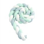 Tour de lit b�b� - 3 tissage b�b� coussin serpent tress� pare - choc velours protection lit bumper p�pini�re ...