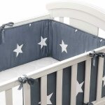 Tours de lit de b�b� 4 c�t�s, protection de rail de berceau de b�b� protection de dentition protection ...