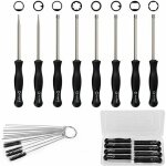 Tournevis de r�glage de carburateur 8 pcs nettoyage moteur r�paration convient � la plupart des moteurs ...