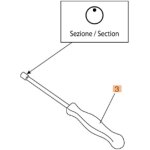 Tournevis r�glage carburateur d�broussailleuse oleo mac bch