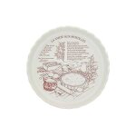 Table et cook - blanc mattourtiere 30cm myrtilles