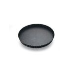 Tourtire ronde cannele - anti adhrente - fond fixe -  200 / 185 mm h25 mm - gobel