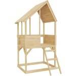 Tp toys - cabane enfant sur pilotis avec bac � sable lookout sans glissi�re
