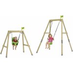 Tp toys - portique �volutif forest acorn balan�oire - fauteuil b�b� - kit d'ancrage - bois fsc� h200 ...