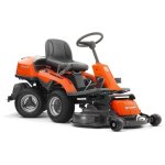 Tracteur de pelouse husqvarna r214t 586cc hydrostatique mulching + �jection arri�re sans plateau de coupe ...