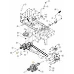 Tracteur de pelouse mtd lt1 original traction ns92 618 - 09815