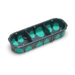 Bo�te d'encastrement mural �tanche ip40 ? 3 postes diam�tre 67mm ? plastique sans halog�ne ? installation ...