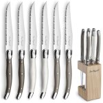 Tradition - bloc 6 couteaux steak couleurs mixes