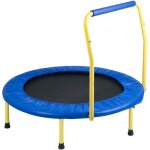 Trampoline 3ft pour enfants, trampoline interieur / exterieur 36' avec poignee en mousse, trampoline ...