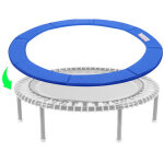 Trampoline bord couvre trampoline ressort housse de protection lat�rale �305cm bleu - bleu trimec