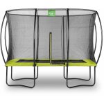 Trampoline silhouette rectangulaire 214 x 305 cm vert - exit toys