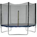 Sportnow - trampoline d'extrieur  305 cm avec filet de scurit, poteaux rembourrs et chelle
