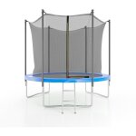 Jump4fun - trampoline de jardin 244 cm - 8ft - filet intrieur, matelas de protection et echelle