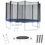 Habitat et jardin - trampoline 'joycy' - ø 4, 27 m - avec filet + échelle + couverture + kit d'ancrage ... Habitat et jardin - trampoline 'joycy' - ø 4, 27 m - avec filet + échelle + couverture + kit d'ancrage ...